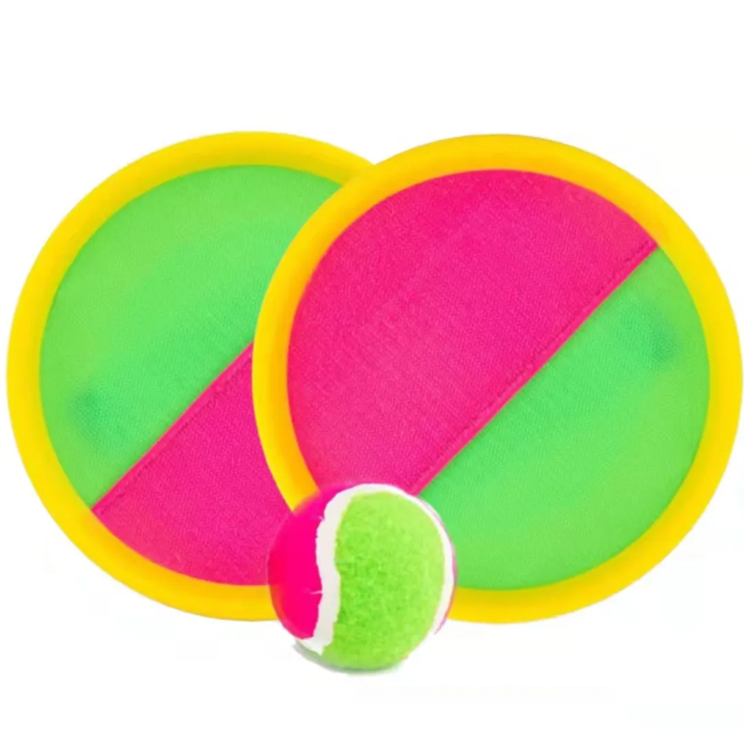 Colorful fun sticky target catch Beach tennis with sticky rackets Toy game