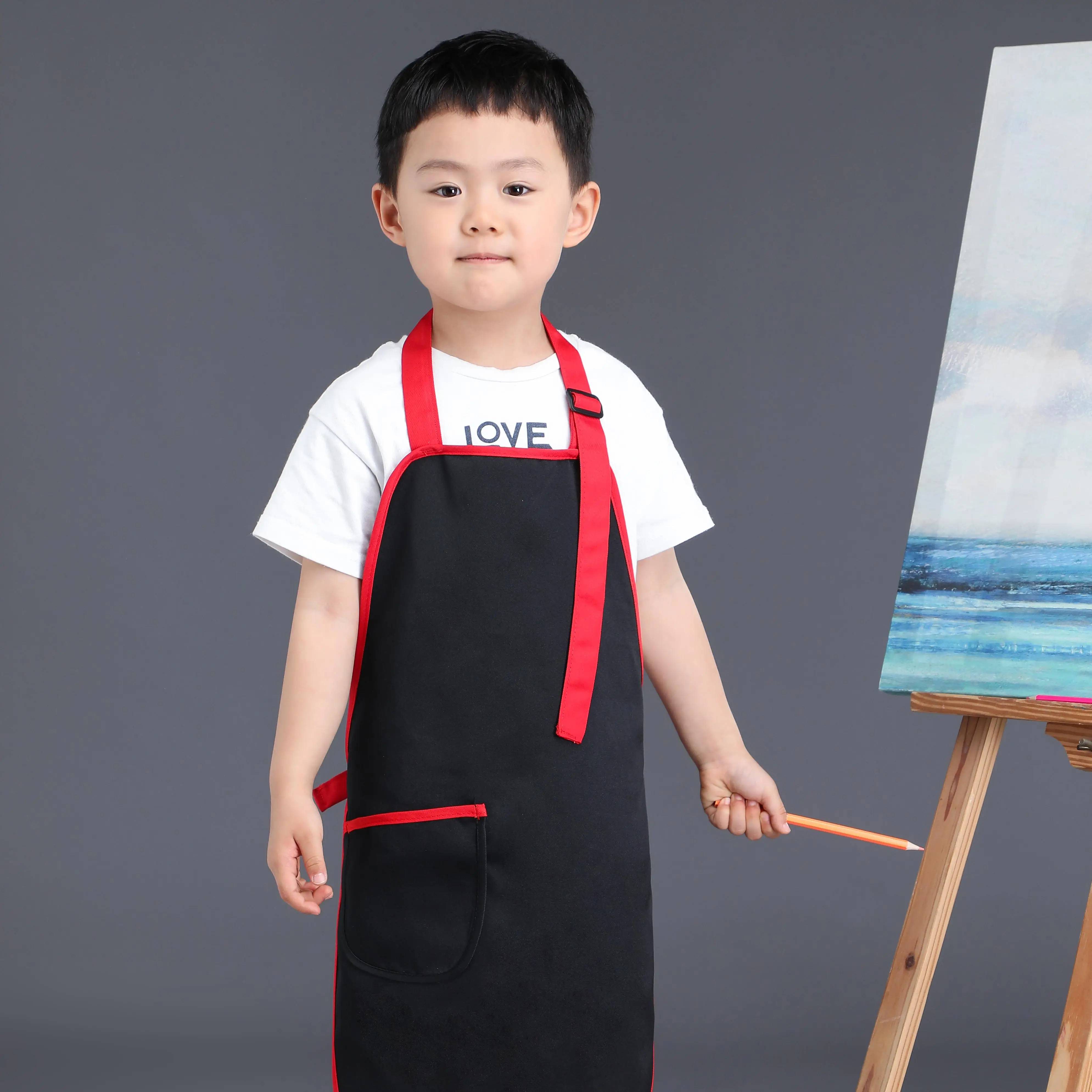 baby food Children Waterproof Artist Painting Aprons Kids Art Smock Apron With Sleeve Pocket for Artist