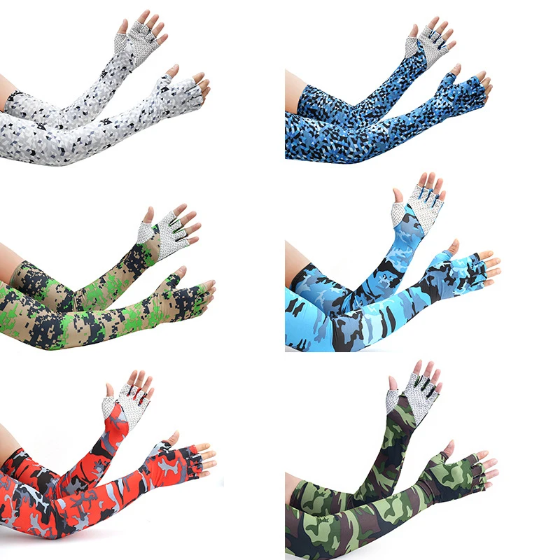 Outdoor Sports Basketball Baseball Cooling UV Sun Sleeves Uv Protection Arm Sleeves Arm Cover Sleeve For Men Women