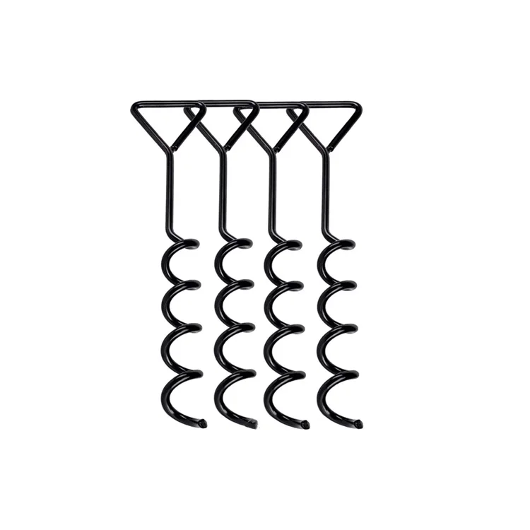Multifunctional stakes can be used for trampolines, tents, football fields and other facilities to keep stable
