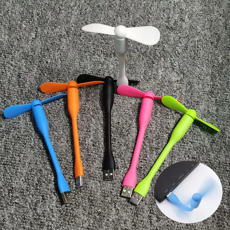 Promotional gifts USB accessories mini usb fan strong wind flexible laptop phone cooling usb fan