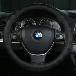 Durable and high-quality universal car accessories brown fashionable leather steering wheel cover
