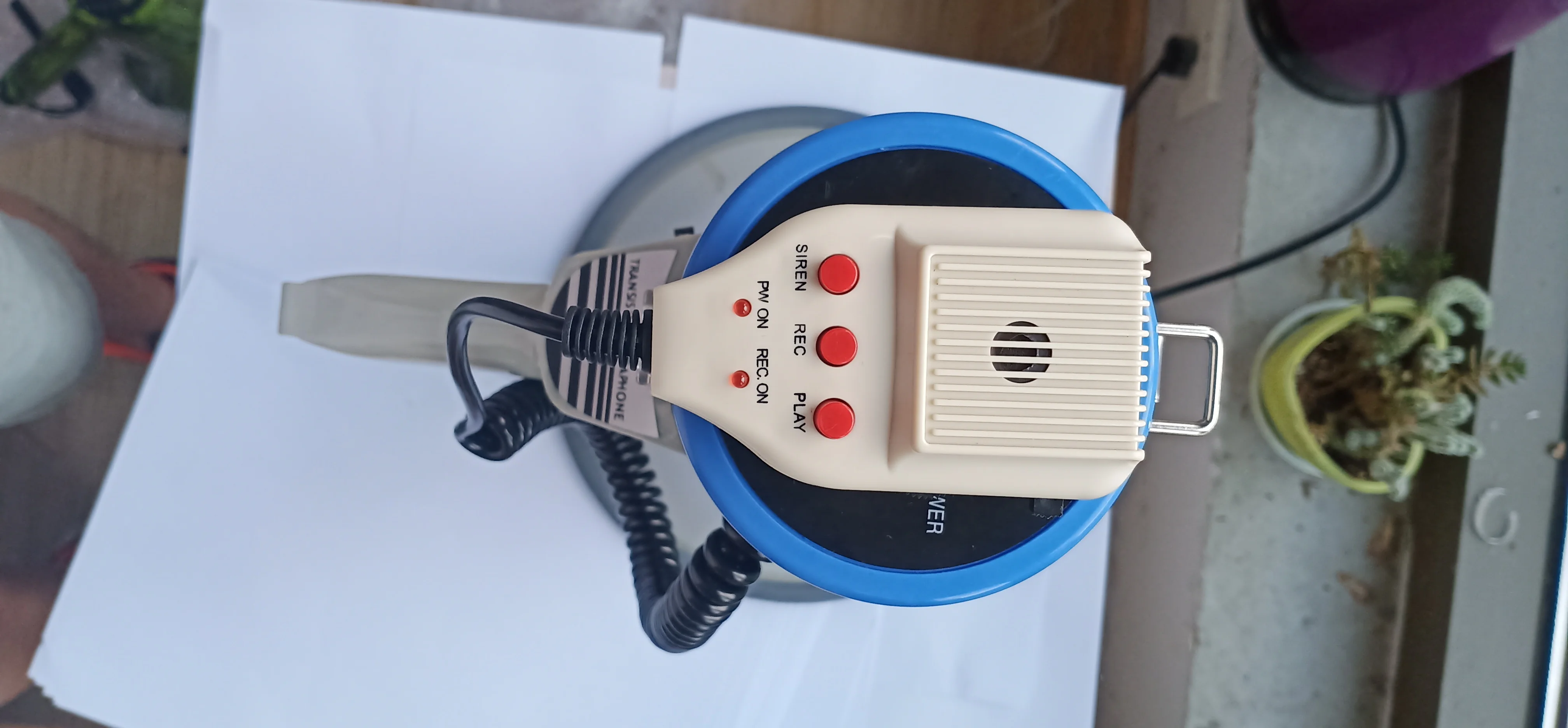 Police and pa use portable handy rechargeable 50W power BIG megaphone louderspeaker with siren USB RECORDING 120S