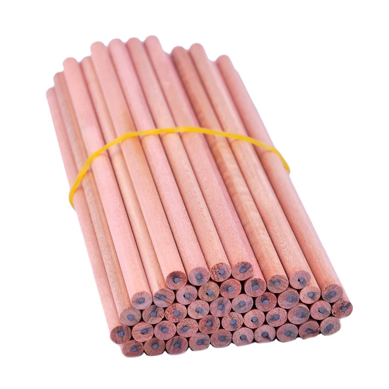 
Wholesale customized logo 7 inches basswood round HB pencil without eraser for office and school 