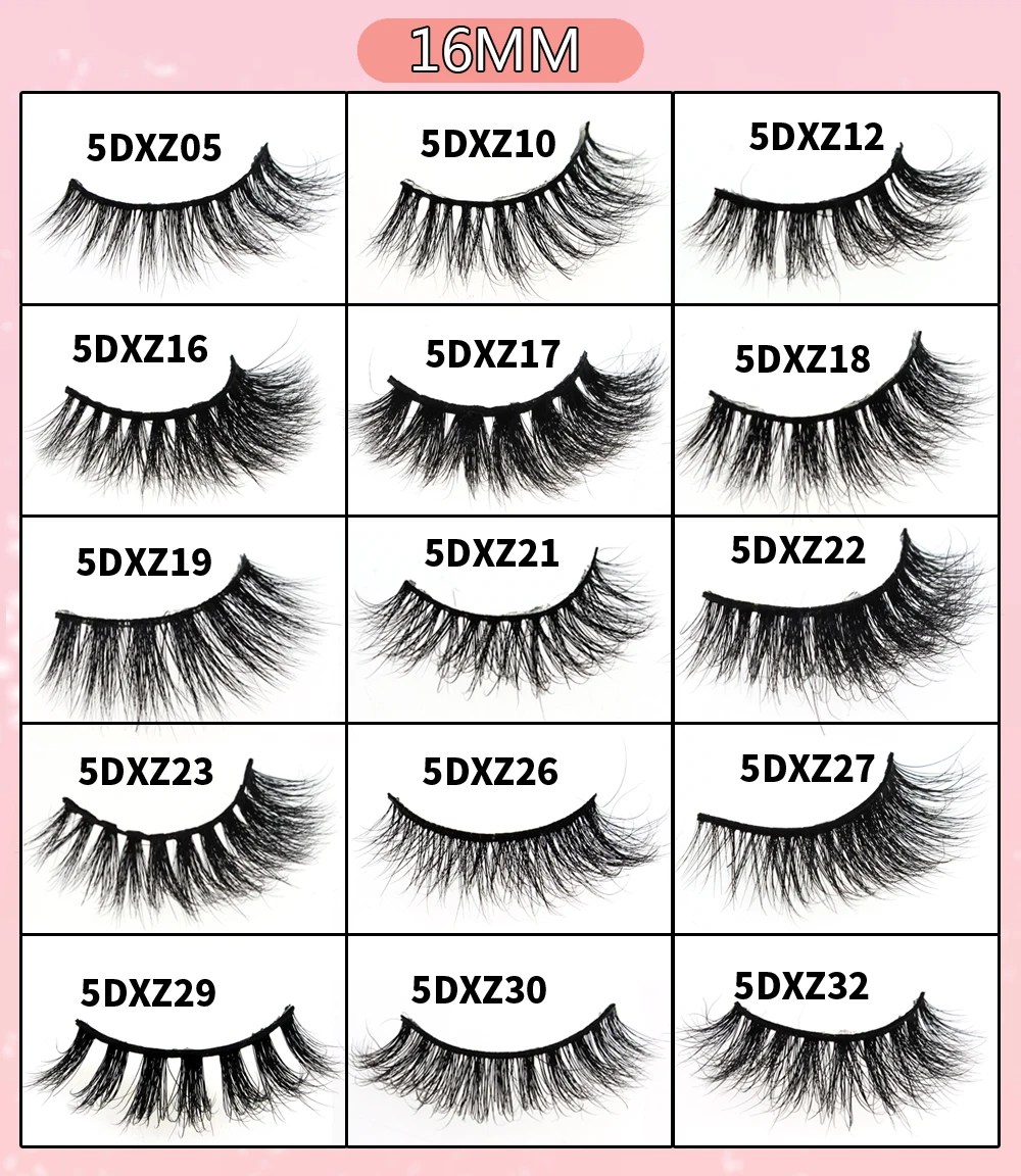 
High Quality 3D Mink Eyelashes Vendor Mink Own Brand Eyelashes 16mm 18mm 25mm False Mink Eyelashes 