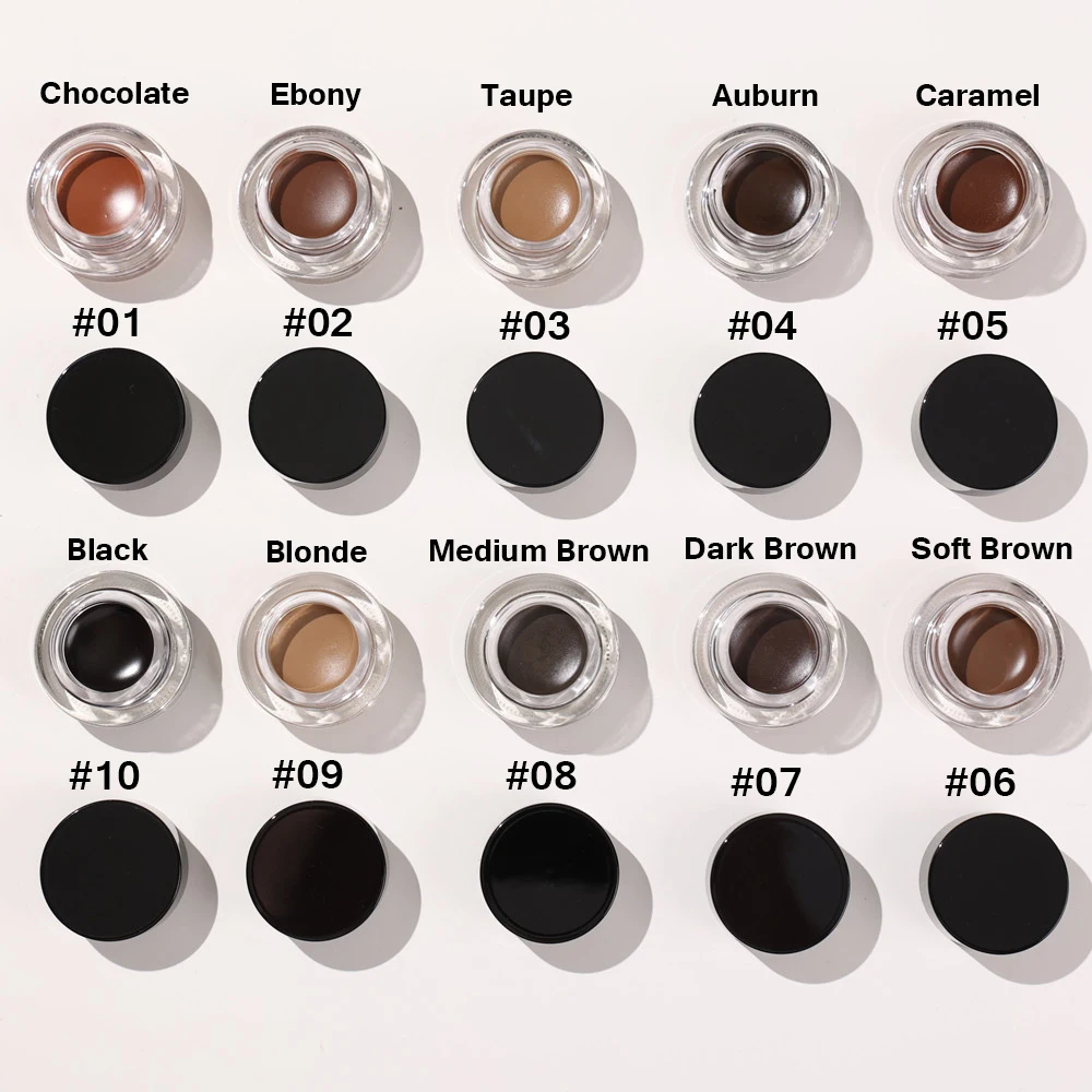 Hot Sale High Quality Waterproof Long Lasting Natural Makeup Eyebrow Gel Eye Brow Pomade Eyebrow Tint Private Label
