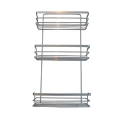 Стойка к ржавчине 3 уровня для ванной комнаты настенная полка для ванной комнаты металлическая проволока