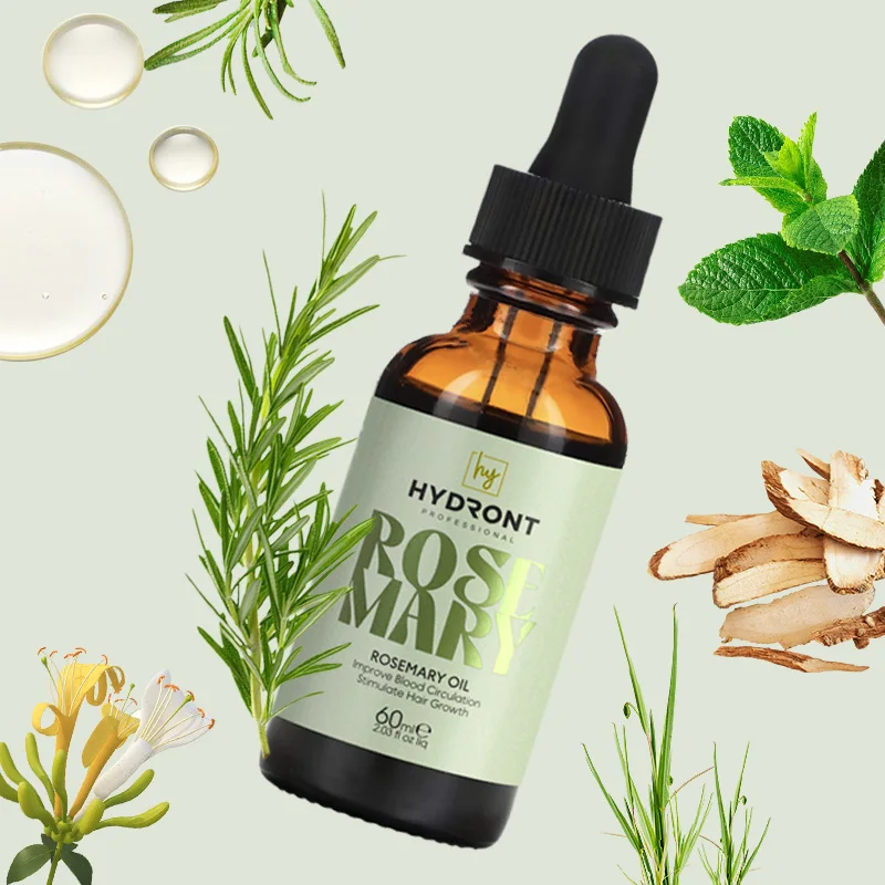 Private Label Kooswalla 100% Natural Pure Rosemary Oil Fast Effect Hair Loss Products For Black Women And Men