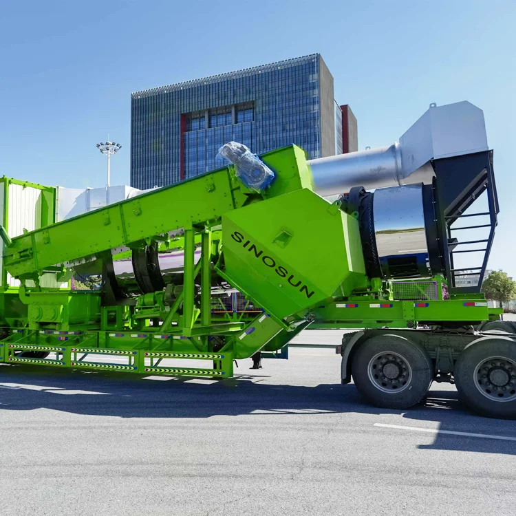 Motor Penggerak Kontinu Seluler Pengaduk Beton 50m3/H Pabrik Pencampur Aspal Bitumen
