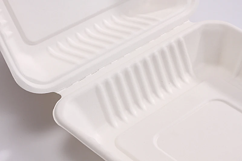 Manufacture Factory compostable Biodegradable Packing disposable bagasse Buger pulp paper box