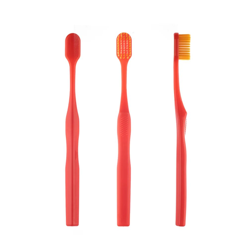 High quality adult antibacterial nano gold bristles toothbrush