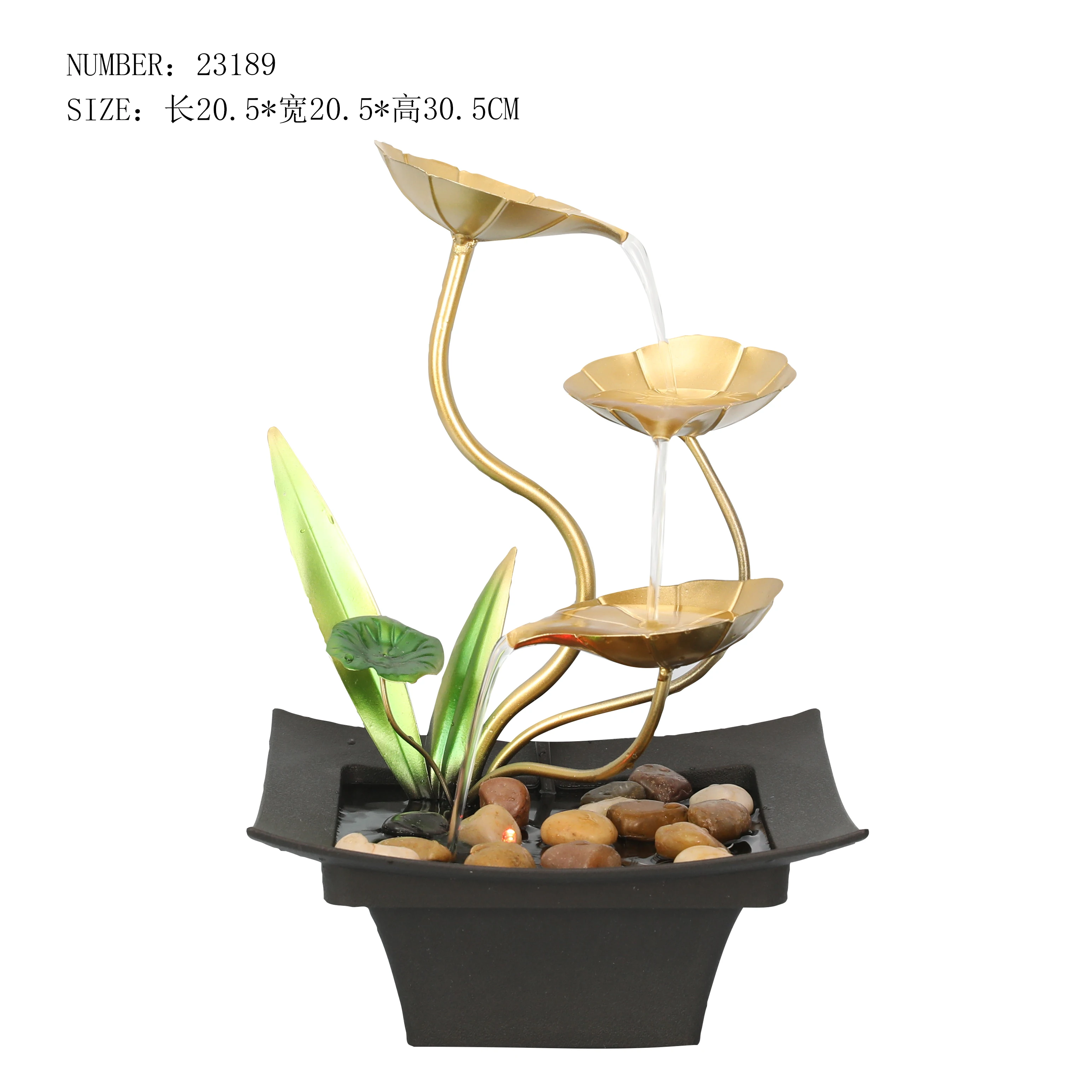 Фонтан Zen Water Serenity компактный легкий настольное украшение фонтан-Лилия внутреннее дома фонтан-лягушка