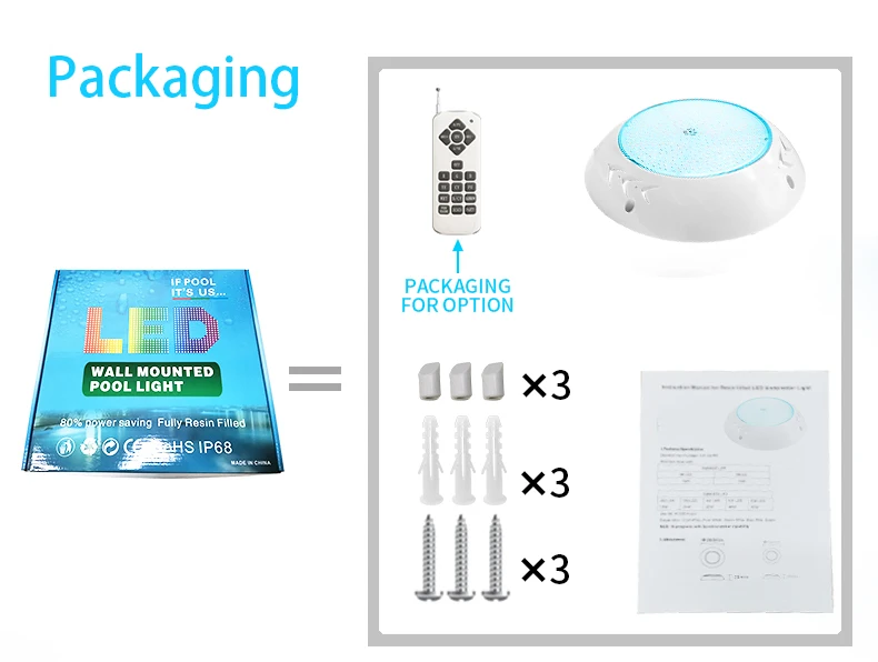 Refined WiFi Control 12V LED Swimming Pool Underwater Light 35W IP68 Swimming Lamp