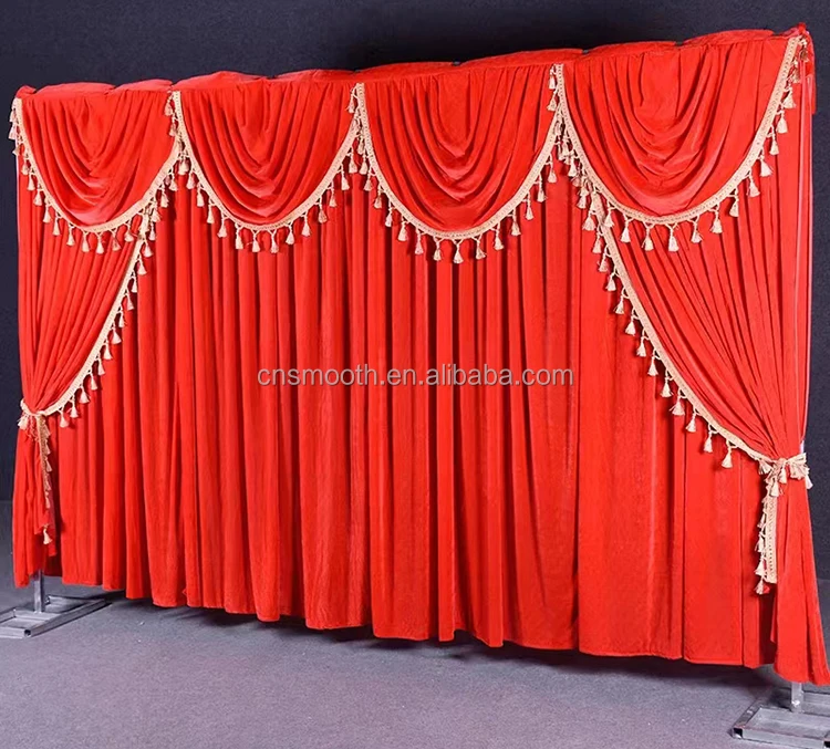 Cheap Price Wedding Velvet Drapery Backdrop Wedding Drapery Curtain  For Wedding Decoration Equipment Event