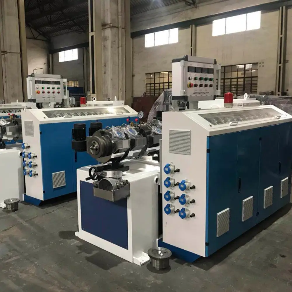 SJSZ51/105 conic twin screw plastic extruder