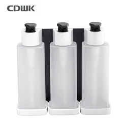 CDWK hotel shower gel soap dispenser 3 in 1 chamber shampoo and soap dispensers