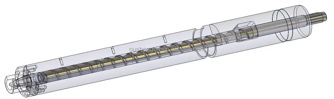 single screw of extruder/plastic extrusion/pp pe film extruder single screw