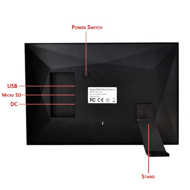 Best selling OSD language 10 inch multifunctional  wholesale digital photo frame with wifi