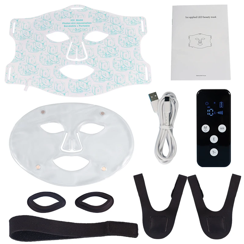 460NM 660NM 850NM Near Infrared Skin Care Devices LED Facial Face Red Light Therapy Mask