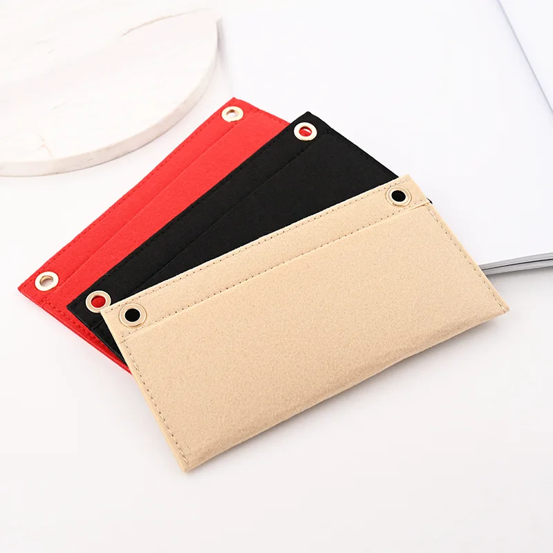 customization accepted ladies felt wallet make up organizer coin bag