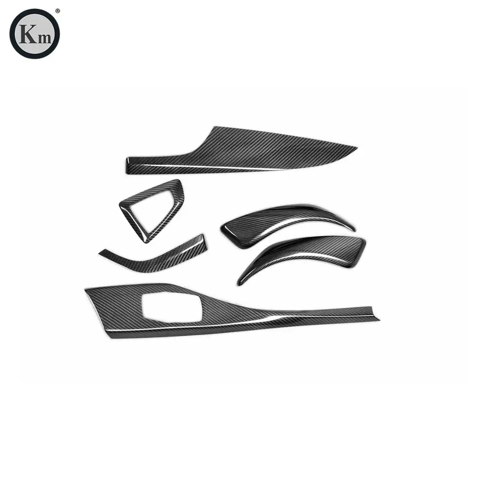 KM for carbon fiber  car interior parts car interior trim dashboard trim for BMW  F21 F22 F23  2012-2016  6pcs