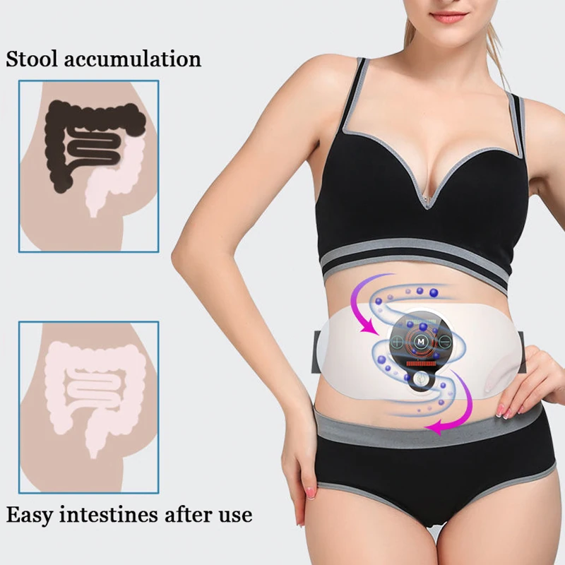 Electric heat body slimming belt massage vibrator stomach massagers stimulation