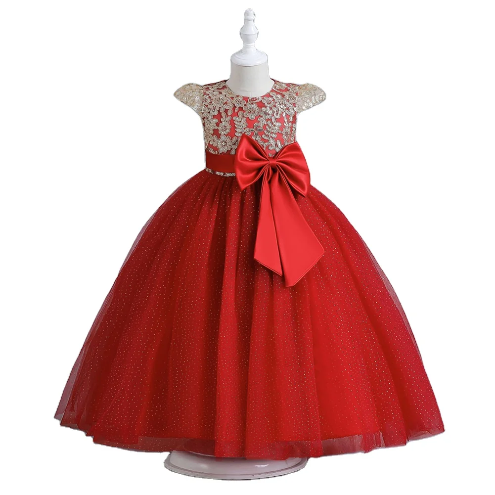 wholesale children clothing toddlers wear ball gown for kids small baby frock design flower girl party dress