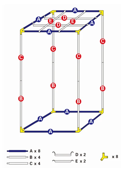 Wholesaler Custom Size Hydroponic Growing Tent Greenhouse Mylar Fabric 40*40*120cm Growingbox Grow Tent