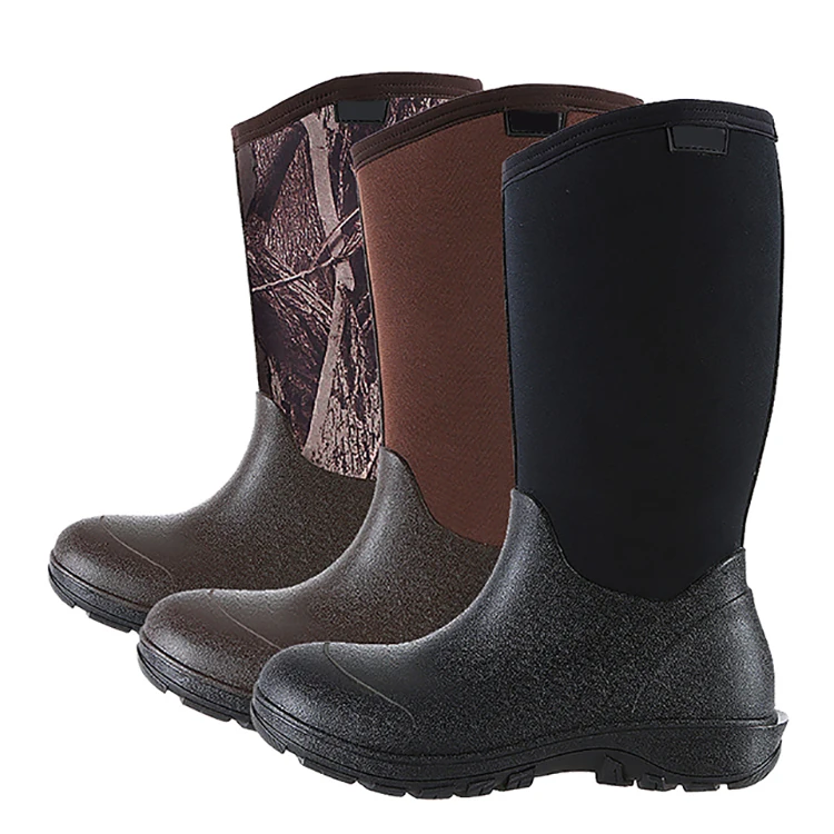 Размер 7-13 нео-тек легкий мужской водонепроницаемый прочный изолированный резиновый неопрен открытый сапоги