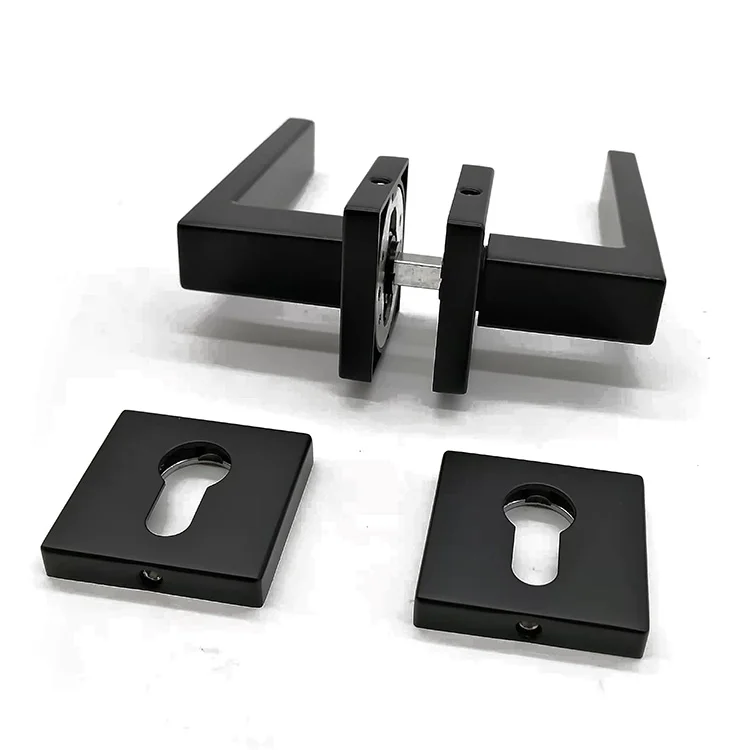 AKADA Hot selling modern door locks handle luxury black Zinc alloy door locks handle