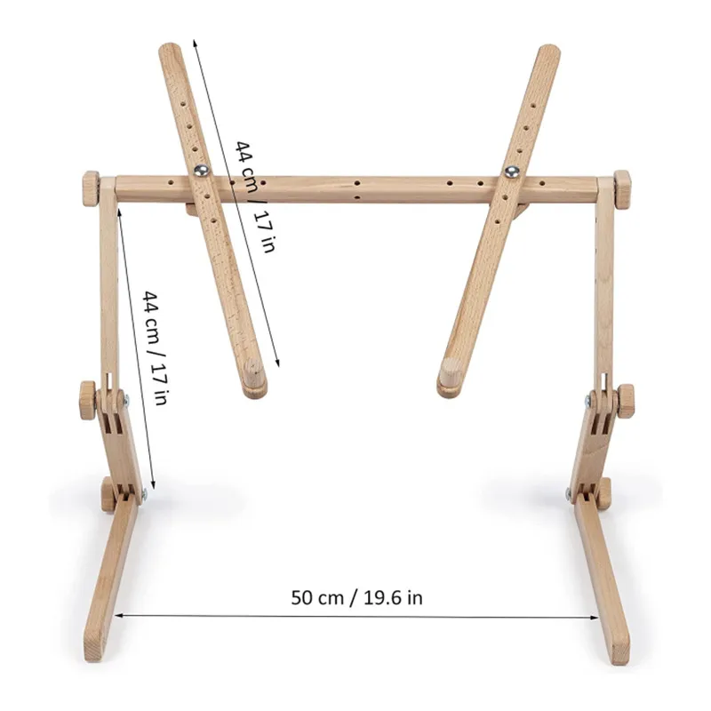 needlework table tapestry embroidery tools hooping station cross stitch scroll fram beech wood stand rack embroidery holder