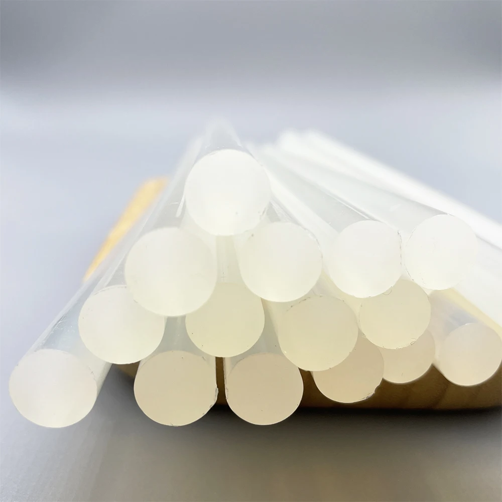 11mm White and semi-transparent Hot Melt Glue Stick For Photo Frame Wood Resin