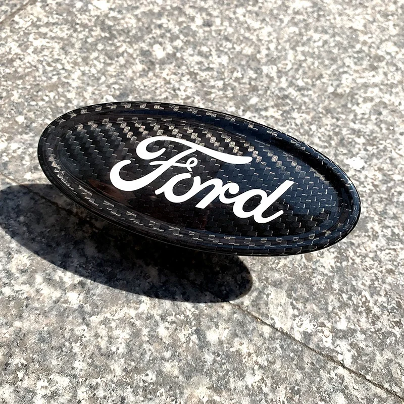 Эмблема из углеродного волокна для Ford логотип модели