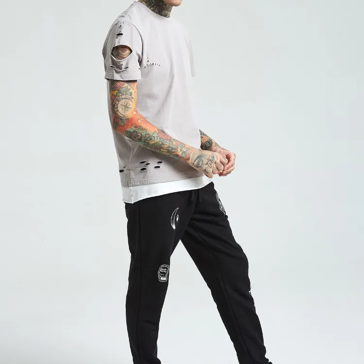 Хорошо продаваемый армейский тяжелый хлопковый укороченный топ в полоску с цветными блоками, черная футболка