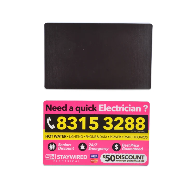 China cheap printing fridge magnet,promotional business card Sydney magnet