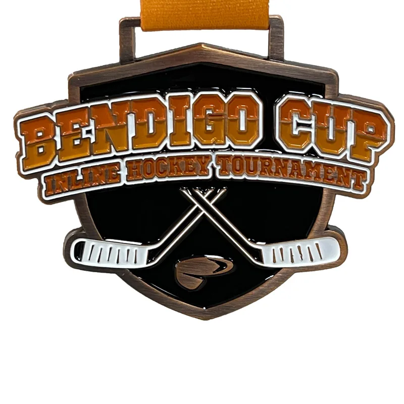 Honorary medal the merit hockey Sports competition medal medallion