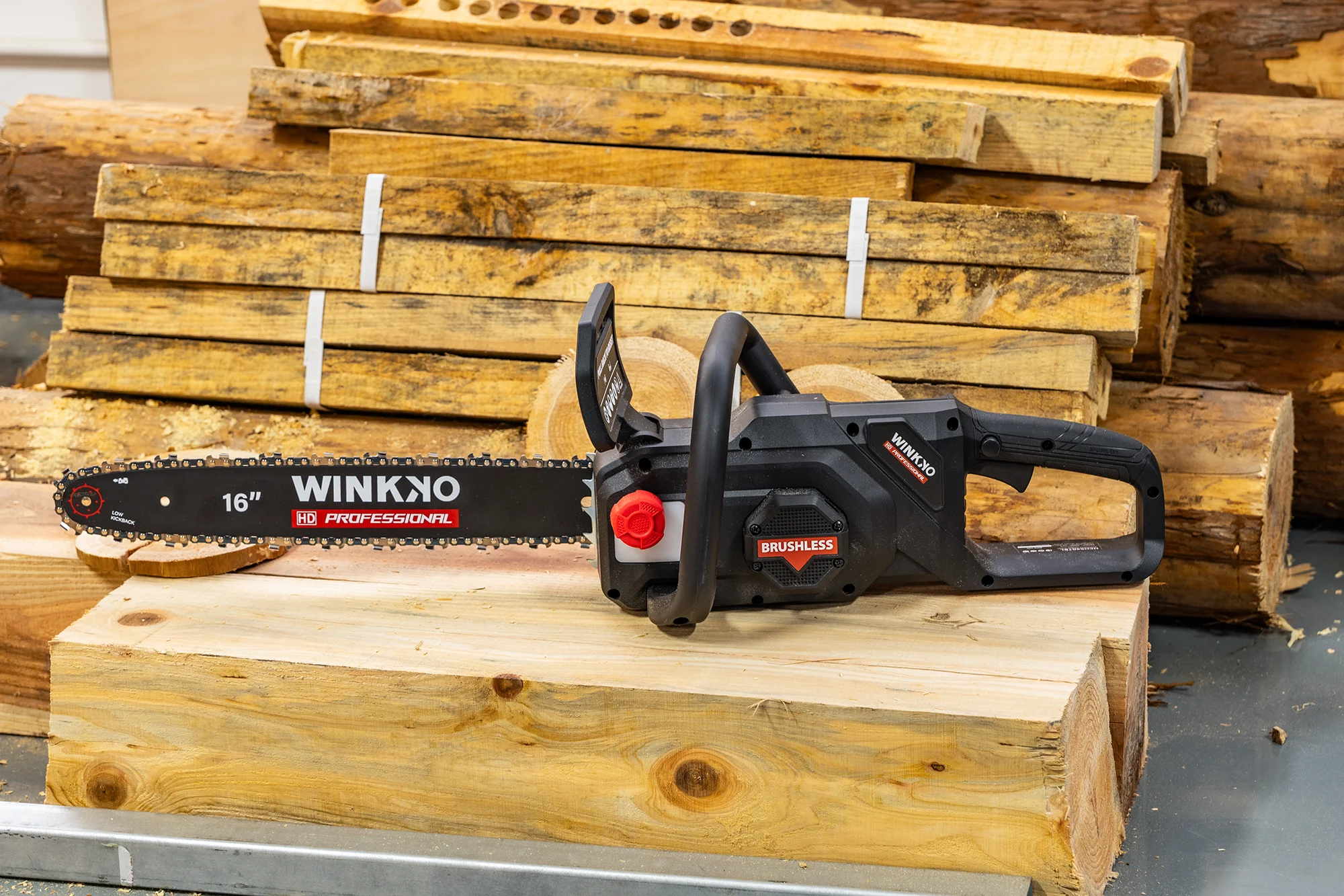 40v electric 16 inch chain saws pruning chainsaw cordless garden tree logging trimming saw for wood cutting with lithium battery