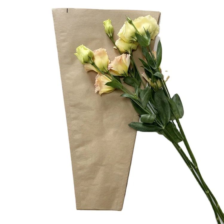 Wholesale simple and beautiful environmental protection flower set flower set in kraft paper bag