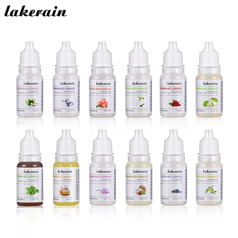 Lakerain 10ml fragrance essence diy lipstick lipgloss biscuits handmade balm cakes flavoring oil lip gloss making