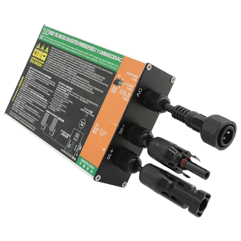 GMI-350 350 Вт Солнечный микро инвертор MPPT сетчатый Инвертор чистый синусоидальный DC 18V-50V В AC 120V/230V