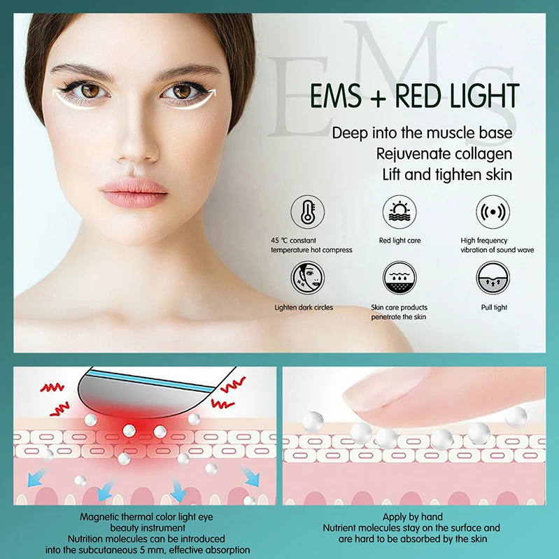 2021 Latest Products Eye Contacts Beauty Smart Eye Massager With Heat Eye Massager Device