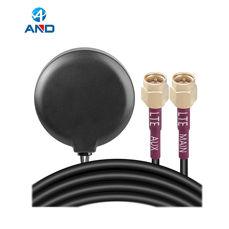 4G LTE Antenna Dual Band MIMO Magnetic Mount Dual SMA Male Antenna for Verizon AT&T T-Mobile Sprint 4G LTE Rout