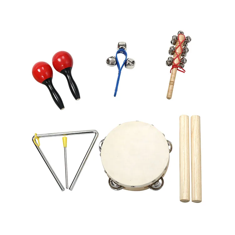 Drum Toy Set Percussion Instrument Toys Colors Musical Instrument Set For Children Kid Birthday Gift