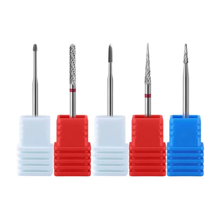 2024 New Product High Quality Stainless Steel Nail Drill Bits 5 Design Options Nail Polish Head