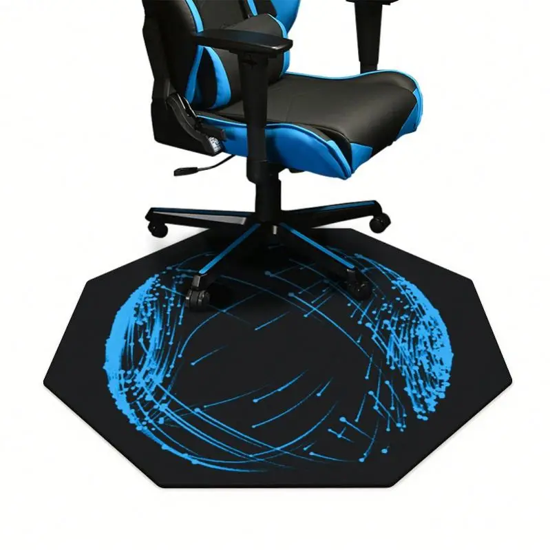 2023 hot selling products Cheap price custom shape gaming floor desk round carpet chair mat for gaming or home