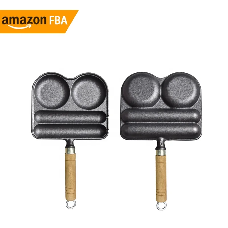 New Product Ideas 2024 Baking Pan Commercial Cast Iron Sausage Pan Cookware Egg Frying Pan
