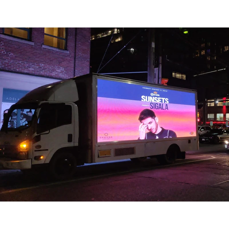 P4 P5 P6 Mobile Stage Van Digital Outdoor Movable Advertising Billboard LED Panel Displays Truck LED Screens
