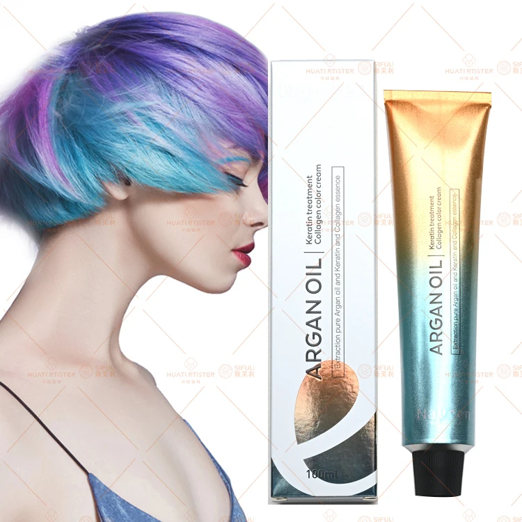 Huati Sifuli Naveen Hair Color Cream Hair Dye For Professional Salon Private Label Fast Semi-Permanent Hair Color Cream