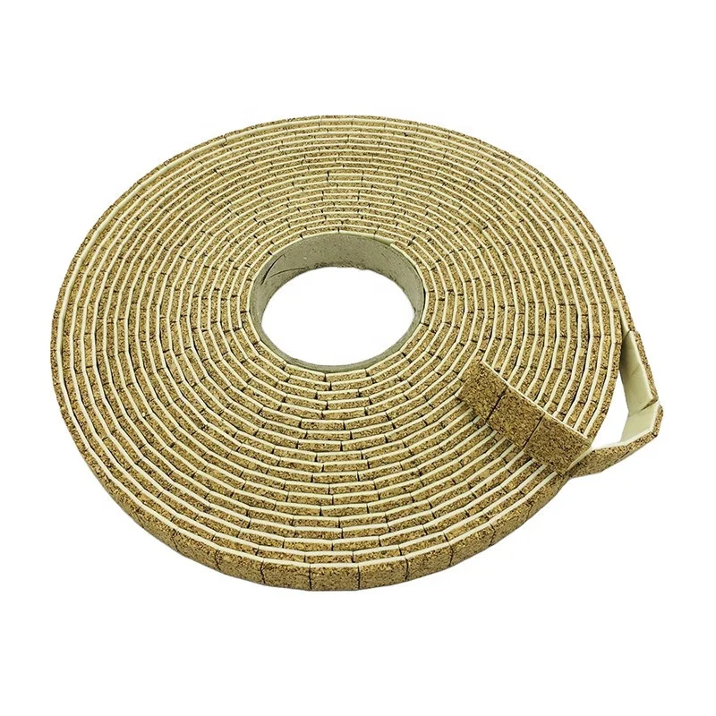 Eco friendly Self-adhesive Square Cork Spacers Pads For Glass Protecting 15*15*3mm cork + 1mm Cling Foam On Rolls