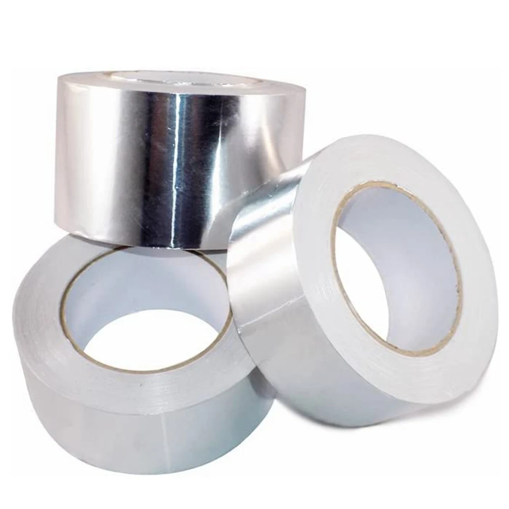 Premium Heavy Duty Professional Grade Heat Resistant Self Adhesive Aluminum Foil Tape For Pipe Wrapping Repairing